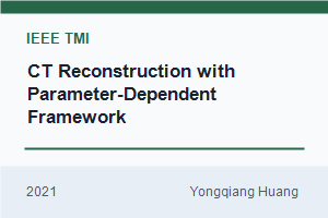 CT reconstruction with PDF: Parameter-dependent framework for data from multiple geometries and dose levels