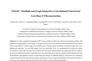 MAGIC: Manifold and graph integrative convolutional network for low-dose CT reconstruction