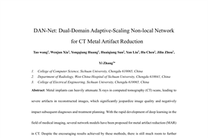 Dual-domain adaptive-scaling non-local network for CT metal artifact reduction